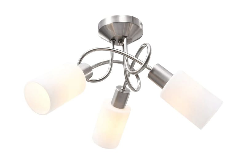 Taklampa med keramikskärmar för 3 E14-lampor vit kon - Vit - Kökslampa & taklampa kök - Fönsterlampa - Taklampa sovrum - Pendellampa & hänglampa - Hall lampa - Taklampa vardagsrum - Fönsterlampa hängande - Taklampa & takbelysning