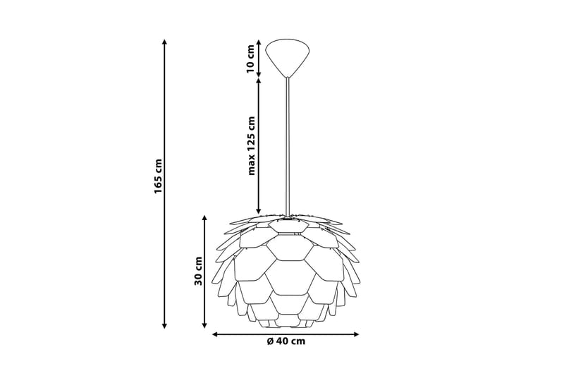 Taklampa Segre 40 cm - Svart - Belysning - Lampor & belysning inomhus - Taklampa & takbelysning - Pendellampa & hänglampa