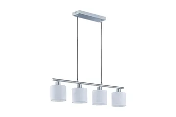 Tommy Taklampa 4L E14 borstad stål/ vit - Borstad stål/Vit - Belysning - Lampor & belysning inomhus - Taklampa & takbelysning - Pendellampa & hänglampa