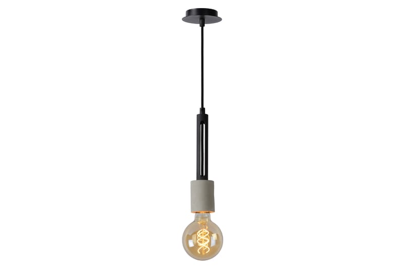 Pendellampa Tanner Svart - Lucide - Taklampa sovrum - Kökslampa & taklampa kök - Hall lampa - Fönsterlampa - Pendellampa & hänglampa - Taklampa vardagsrum - Fönsterlampa hängande - Taklampa & takbelysning