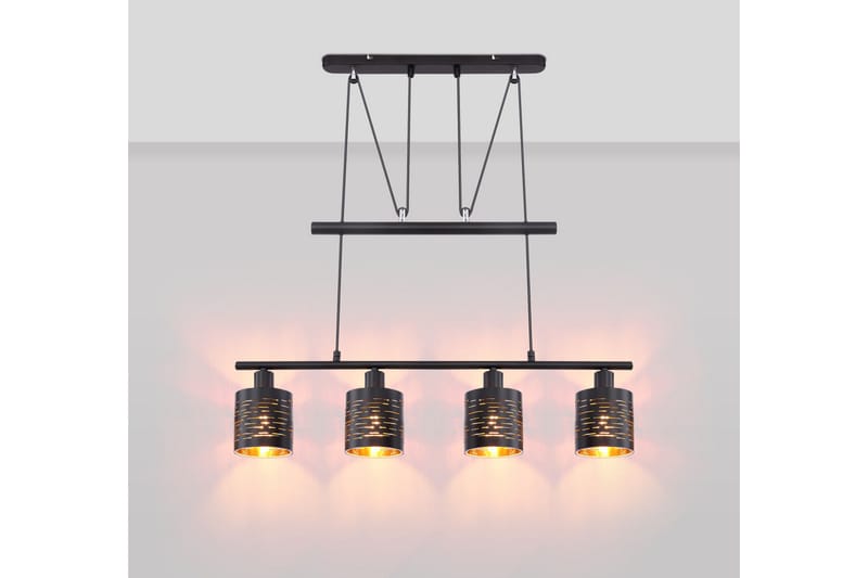 Pendellampa Tunno 4 Lampor Svart - Globo Lighting - Taklampa & takbelysning - Fönsterlampa - Hall lampa - Pendellampa & hänglampa - Kökslampa & taklampa kök - Taklampa vardagsrum - Fönsterlampa hängande - Taklampa sovrum