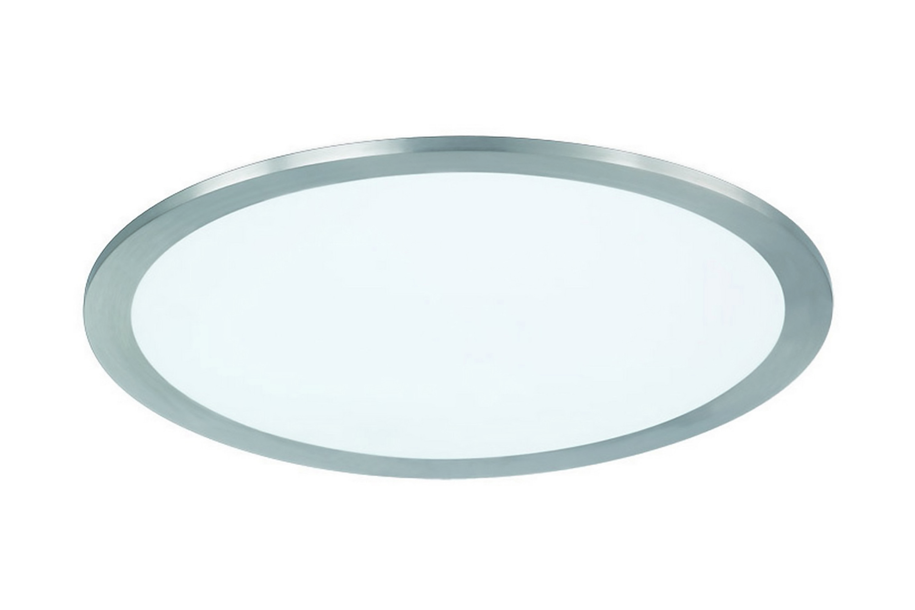 Phoenix LED plafond 30cm borstad stål Borstad stål/Vit