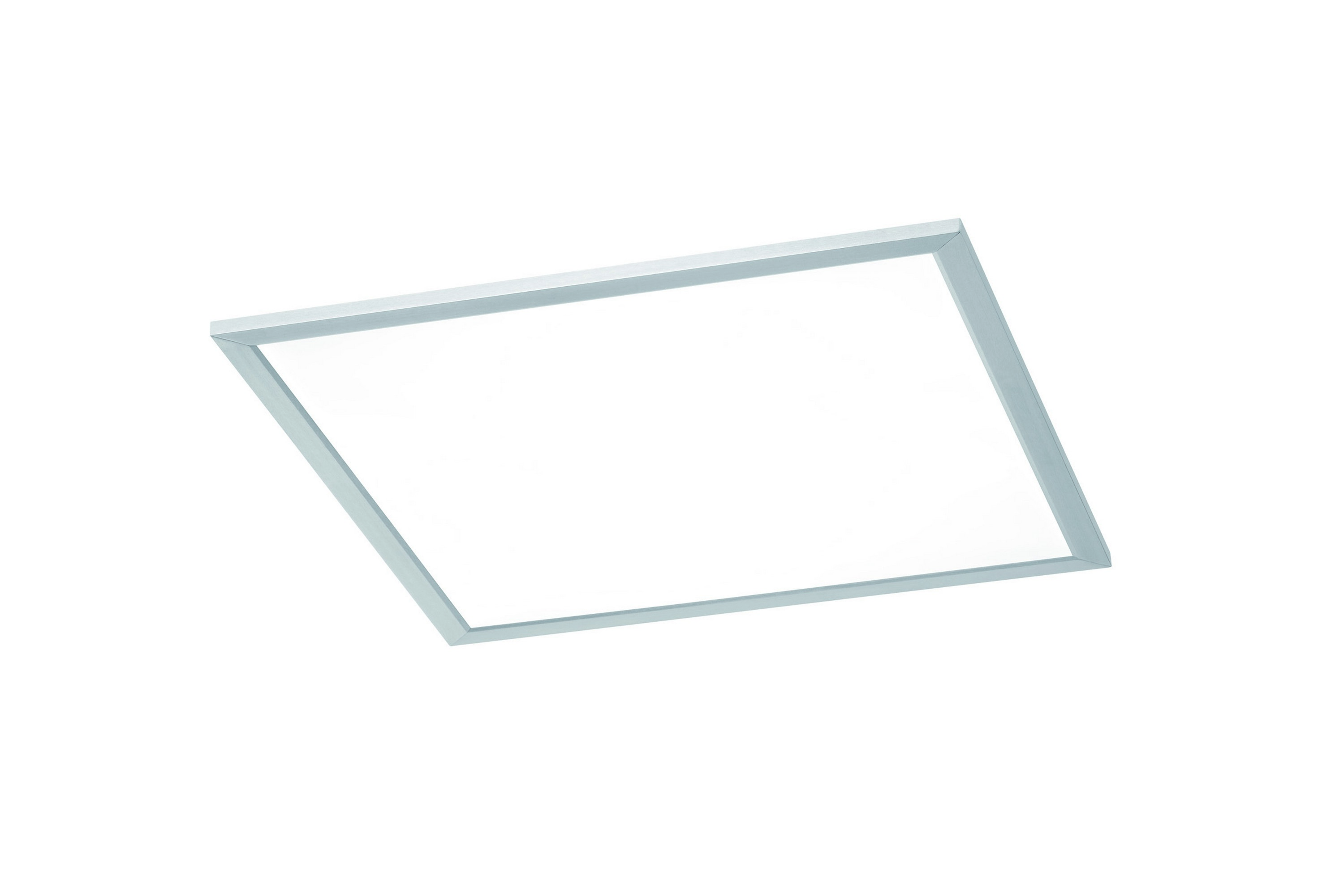 Phoenix LED plafond 45X45cm borstad stål Borstad stål/Vit