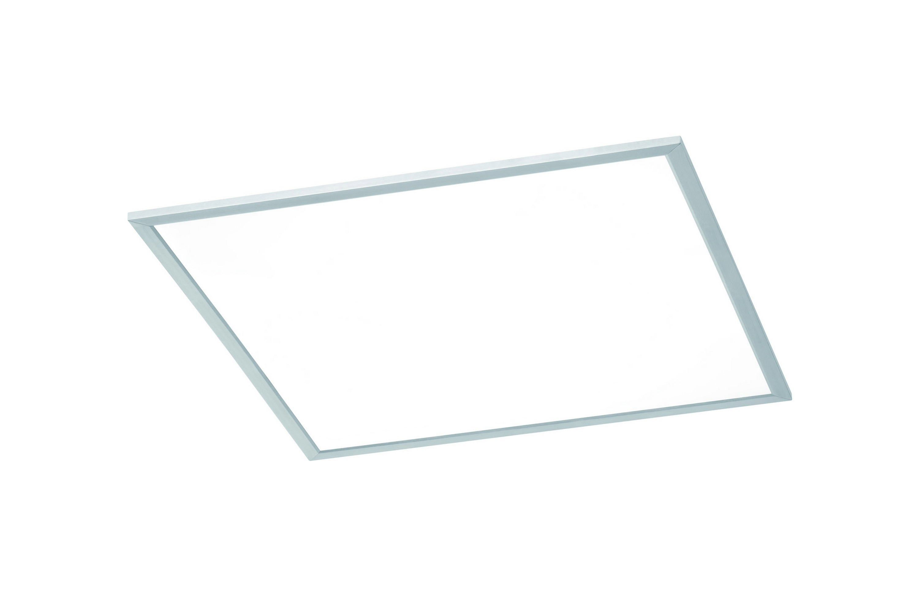Phoenix LED plafond 62X62cm borstad stål Borstad stål/Vit