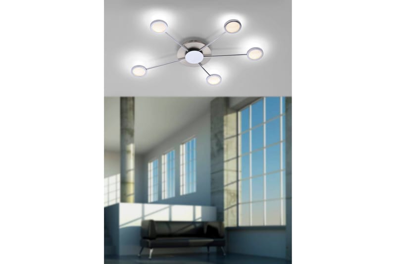 Plafond Adela - Silver|Krom - Hall lampa - Taklampa & takbelysning - Takplafond - Plafond