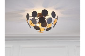 Plafond Damatria - Svart/Guld - Belysning - Lampor & belysning inomhus - Taklampa & takbelysning - Takplafond