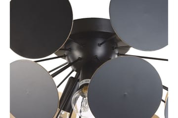 Plafond Damatria - Svart/Guld - Belysning - Lampor & belysning inomhus - Taklampa & takbelysning - Takplafond