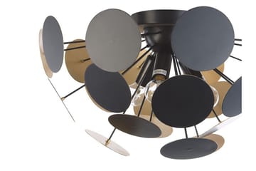 Plafond Damatria - Svart/Guld - Belysning - Lampor & belysning inomhus - Taklampa & takbelysning - Takplafond