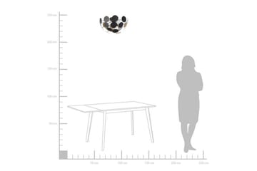 Plafond Damatria - Svart/Guld - Belysning - Lampor & belysning inomhus - Taklampa & takbelysning - Takplafond