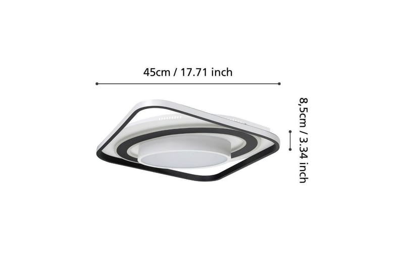Plafond Eglo Benalauria Svart/Vit - Belysning - Lampor & belysning inomhus - Taklampa & takbelysning - Takplafond