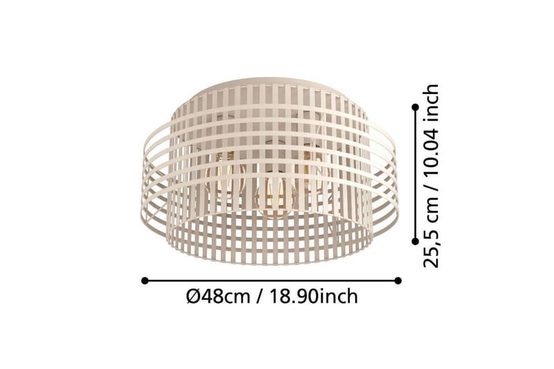 Plafond Eglo Oltamar Sand - Belysning - Lampor & belysning inomhus - Taklampa & takbelysning - Takplafond