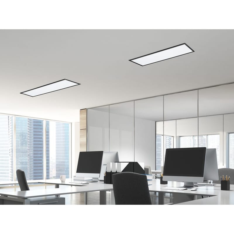 Plafond Gamma - 80x29 cm, Mattsvart - Belysning - Lampor & belysning inomhus - Taklampa & takbelysning - Takplafond