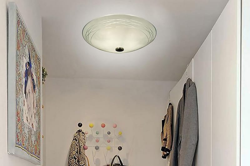 Plafond Gloria Vit/Stål - Aneta Lighting - Hall lampa - Plafond - Takplafond - Taklampa & takbelysning