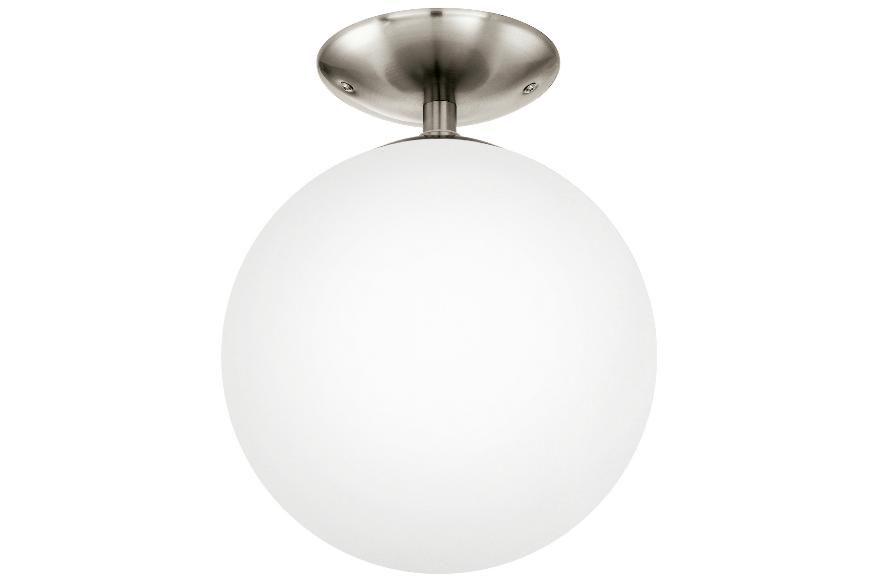 Plafond Rondo 25 cm Nickel/Opal - Eglo