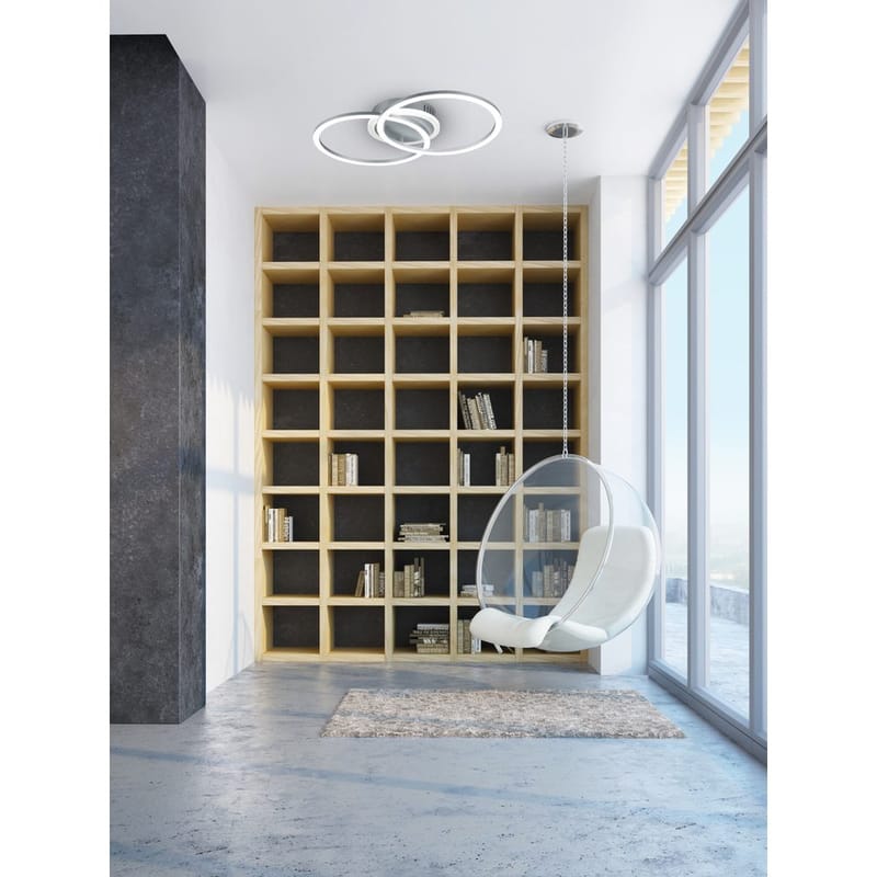 Plafond Venida - Rund, Grå - Belysning - Lampor & belysning inomhus - Taklampa & takbelysning - Takplafond