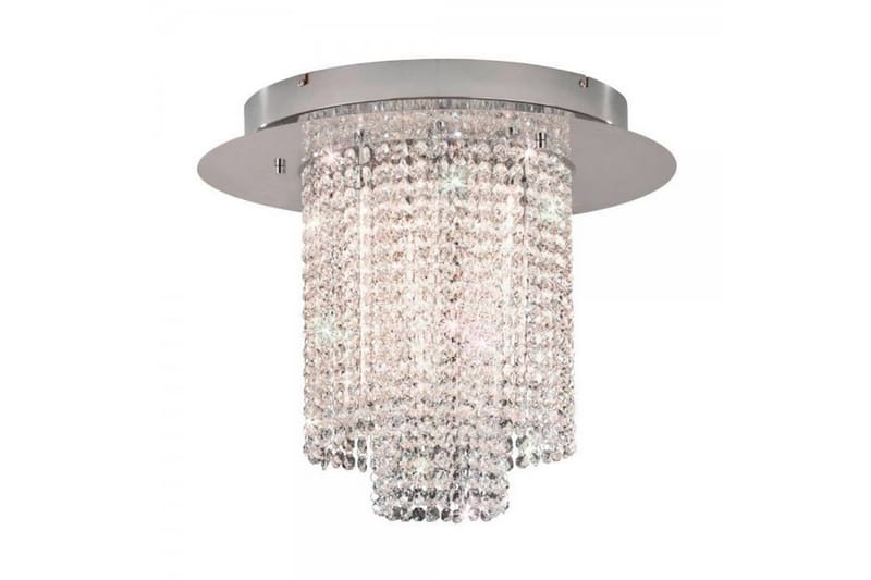 Plafond Vilalones Rund LED 50 cm 10 Lampor Krom/Kristall - Eglo - Hall lampa - Plafond - Takplafond - Taklampa & takbelysning