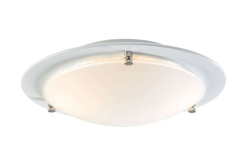 Plafondlampa Cirklo 30 cm Blank/Vit/Glas - Hall lampa - Taklampa & takbelysning - Takplafond - Plafond
