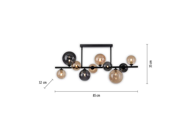 Popsicle Paul Neuhaus Taklampa - Black - Belysning - Lampor & belysning inomhus - Taklampa & takbelysning - Takplafond