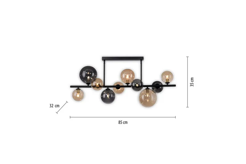 Popsicle Paul Neuhaus Taklampa - Black - Belysning - Lampor & belysning inomhus - Taklampa & takbelysning - Takplafond