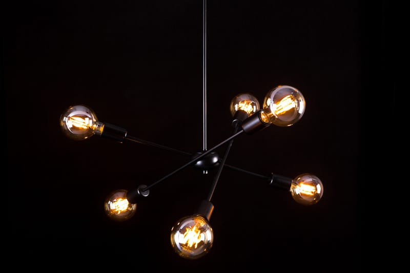 Proton 6 pendel Svart - Scandinavian Choice - Taklampa sovrum - Kökslampa & taklampa kök - Hall lampa - Fönsterlampa - Pendellampa & hänglampa - Taklampa vardagsrum - Fönsterlampa hängande - Taklampa & takbelysning