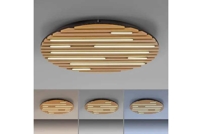 Q-Akustik Paul Neuhaus Vägg/taklampa - Wood - Belysning - Lampor & belysning inomhus - Taklampa & takbelysning - Takplafond