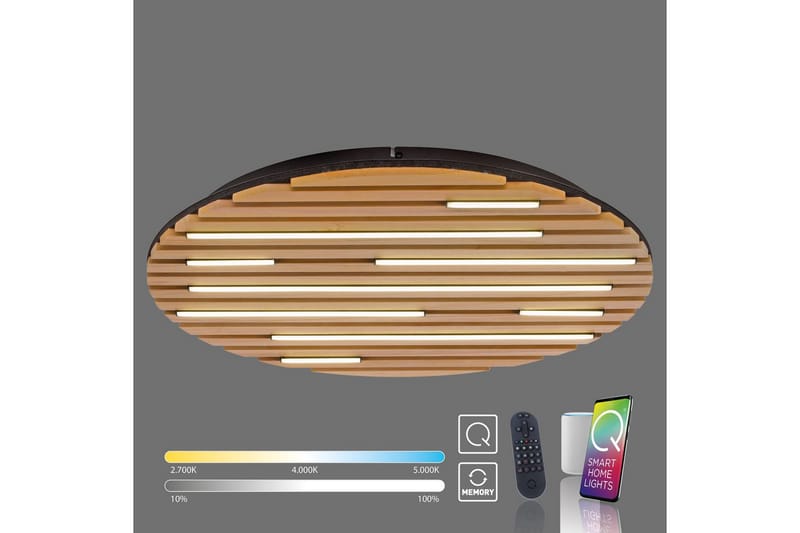 Q-Akustik Paul Neuhaus Vägg/taklampa - Wood - Belysning - Lampor & belysning inomhus - Taklampa & takbelysning - Takplafond