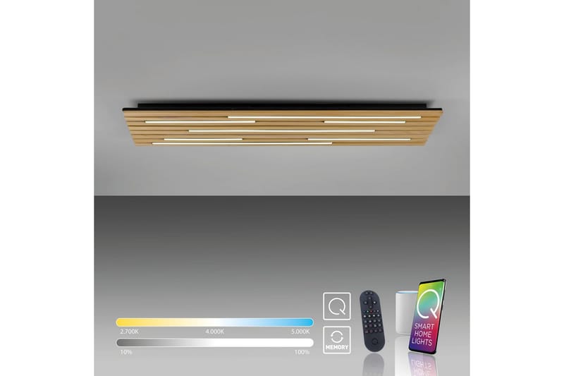 Q-Akustik Paul Neuhaus Vägg/taklampa - Wood - Belysning - Lampor & belysning inomhus - Taklampa & takbelysning - Takplafond