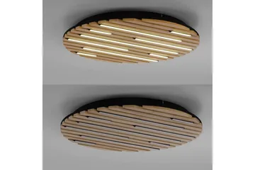 Q-Akustik Paul Neuhaus Vägg/taklampa - Wood - Belysning - Lampor & belysning inomhus - Taklampa & takbelysning - Takplafond