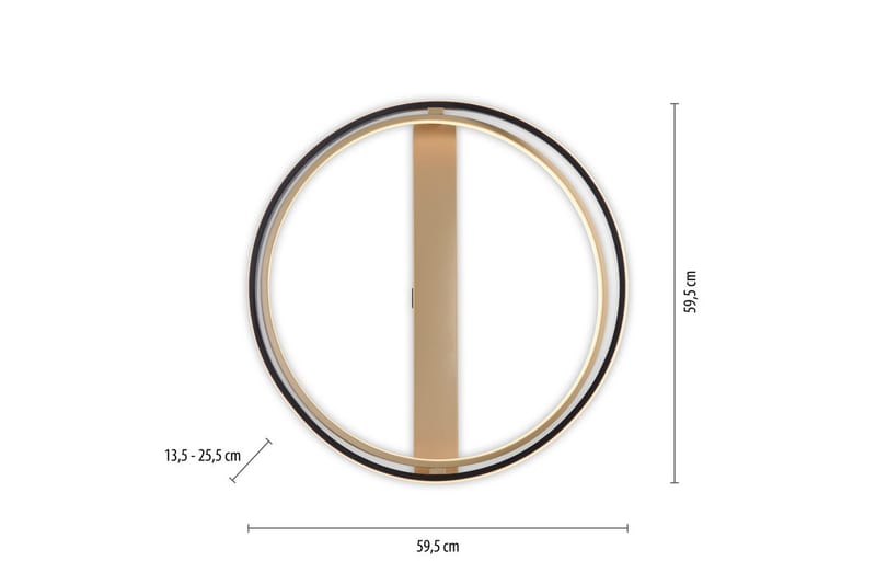 Q-Beluga Paul Neuhaus Taklampa - Brass - Belysning - Lampor & belysning inomhus - Taklampa & takbelysning - Takplafond