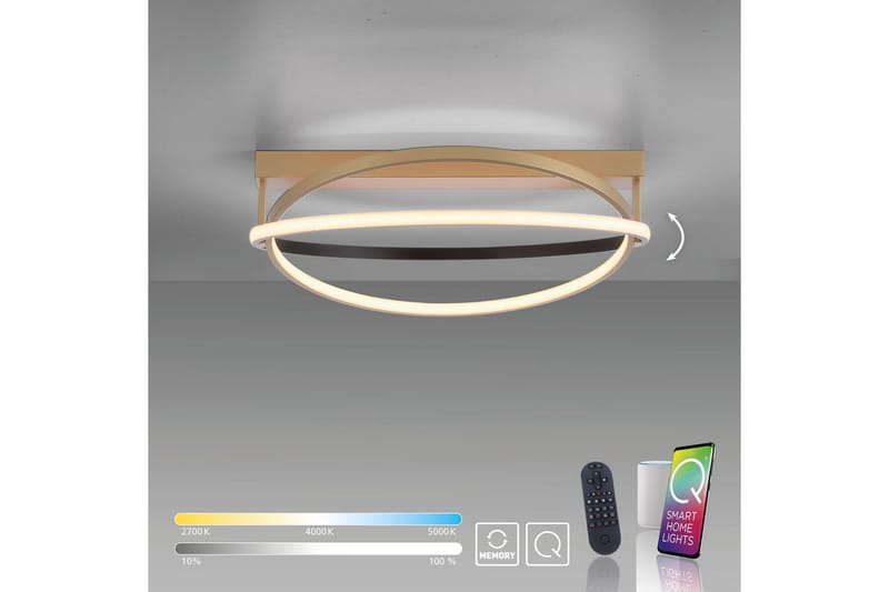 Q-Beluga Paul Neuhaus Taklampa - Brass - Belysning - Lampor & belysning inomhus - Taklampa & takbelysning - Takplafond