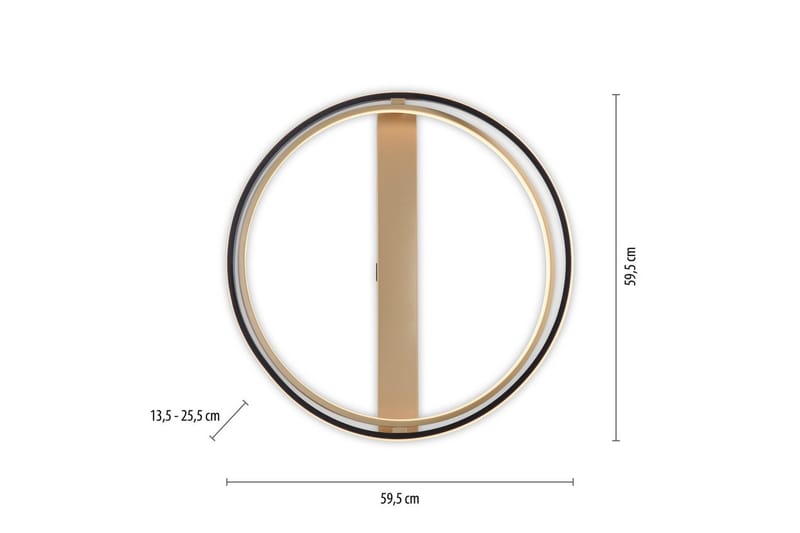 Q-Beluga Paul Neuhaus Taklampa - Brass - Belysning - Lampor & belysning inomhus - Taklampa & takbelysning - Takplafond