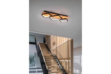 Rama LED plafond 3L mattsvart/ trä - Matt svart/Trä - Belysning - Lampor & belysning inomhus - Taklampa & takbelysning - Takplafond