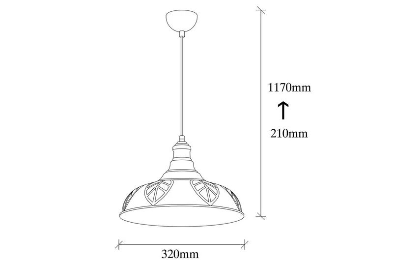 Taklampa Rathour Grit Koppar - Koppar - Belysning - Lampor & belysning inomhus - Sovrumslampa - Taklampa sovrum