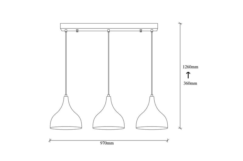 Taklampa Rathour Ignite Koppar / Svart - Koppar/Svart - Belysning - Lampor & belysning inomhus - Sovrumslampa - Taklampa sovrum
