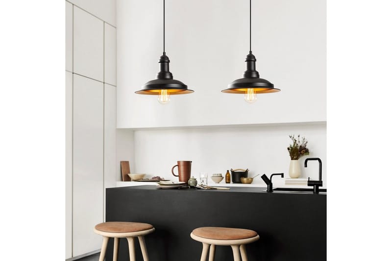 Taklampa Rathour Kobolt Svart / Rany - Guld/Svart - Belysning - Lampor & belysning inomhus - Sovrumslampa - Taklampa sovrum