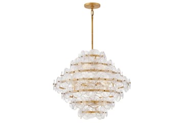 Rene Hinkley Krona - Brass - Belysning - Lampor & belysning inomhus - Taklampa & takbelysning - Kristallkrona & takkrona