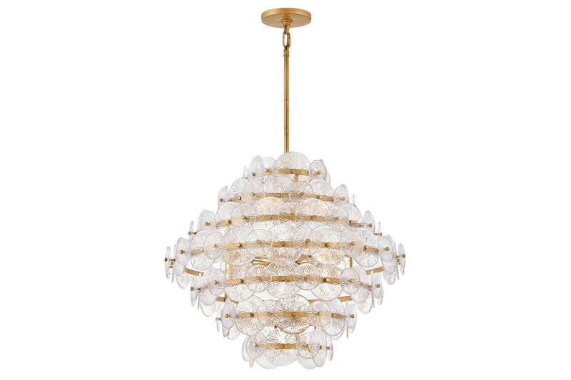 Rene Hinkley Krona - Brass - Belysning - Lampor & belysning inomhus - Taklampa & takbelysning - Kristallkrona & takkrona