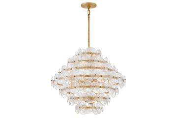 Rene Hinkley Krona - Brass - Belysning - Lampor & belysning inomhus - Taklampa & takbelysning - Kristallkrona & takkrona