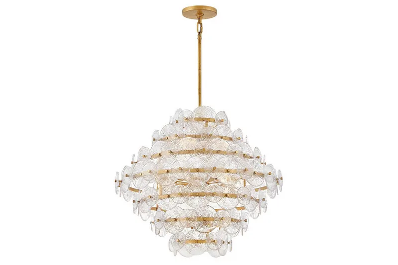 Rene Hinkley Krona - Brass - Belysning - Lampor & belysning inomhus - Taklampa & takbelysning - Kristallkrona & takkrona