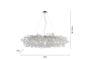 Ricicle Paul Neuhaus Krona - Chrome - Belysning - Lampor & belysning inomhus - Taklampa & takbelysning - Kristallkrona & takkrona