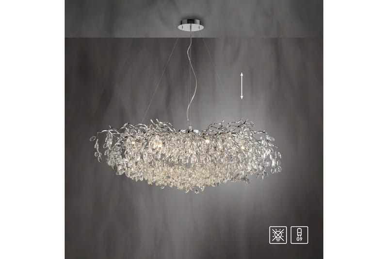 Ricicle Paul Neuhaus Krona - Chrome - Belysning - Lampor & belysning inomhus - Taklampa & takbelysning - Kristallkrona & takkrona