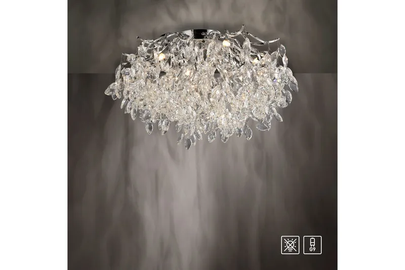 Ricicle Paul Neuhaus Taklampa - Chrome - Belysning - Lampor & belysning inomhus - Taklampa & takbelysning - Kristallkrona & takkrona