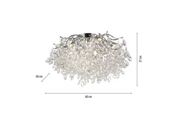 Ricicle Paul Neuhaus Taklampa - Chrome - Belysning - Lampor & belysning inomhus - Taklampa & takbelysning - Kristallkrona & takkrona