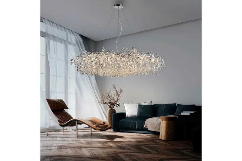 Ricicle Paul Neuhaus Krona - Chrome - Belysning - Lampor & belysning inomhus - Taklampa & takbelysning - Kristallkrona & takkrona