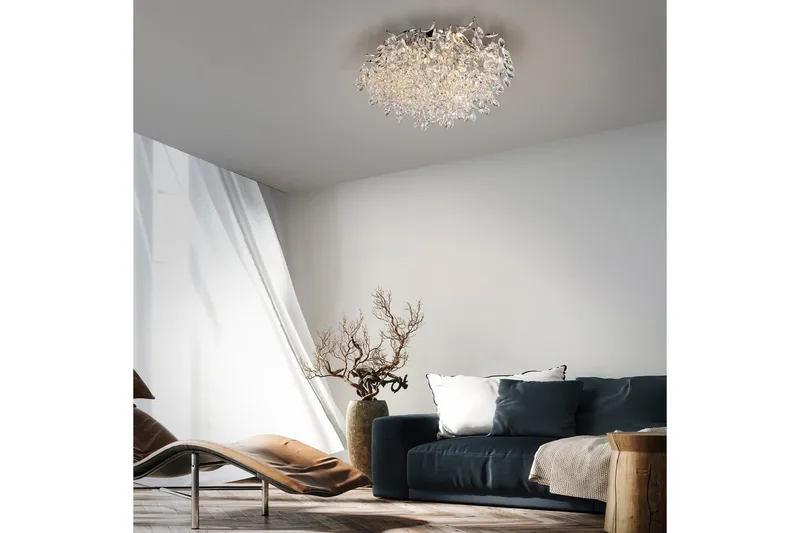 Ricicle Paul Neuhaus Taklampa - Chrome - Belysning - Lampor & belysning inomhus - Taklampa & takbelysning - Kristallkrona & takkrona