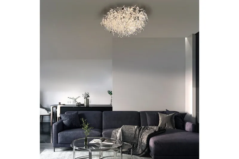 Ricicle Paul Neuhaus Taklampa - Chrome - Belysning - Lampor & belysning inomhus - Taklampa & takbelysning - Kristallkrona & takkrona