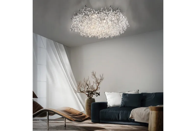 Ricicle Paul Neuhaus Taklampa - Chrome - Belysning - Lampor & belysning inomhus - Taklampa & takbelysning - Kristallkrona & takkrona