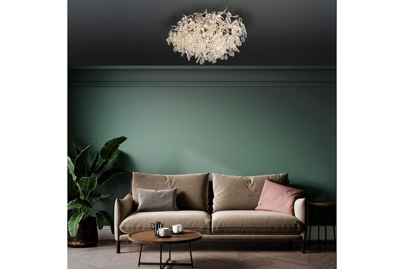 Ricicle Paul Neuhaus Taklampa - Chrome - Belysning - Lampor & belysning inomhus - Taklampa & takbelysning - Kristallkrona & takkrona