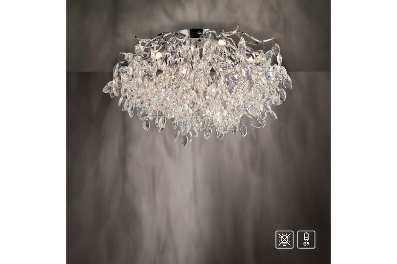 Ricicle Paul Neuhaus Taklampa - Chrome - Belysning - Lampor & belysning inomhus - Taklampa & takbelysning - Kristallkrona & takkrona