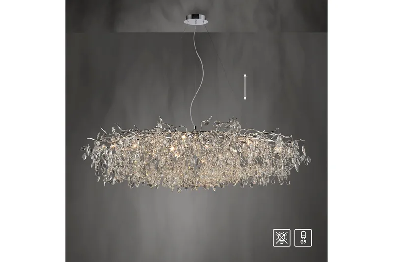 Ricicle Paul Neuhaus Krona - Chrome - Belysning - Lampor & belysning inomhus - Taklampa & takbelysning - Kristallkrona & takkrona